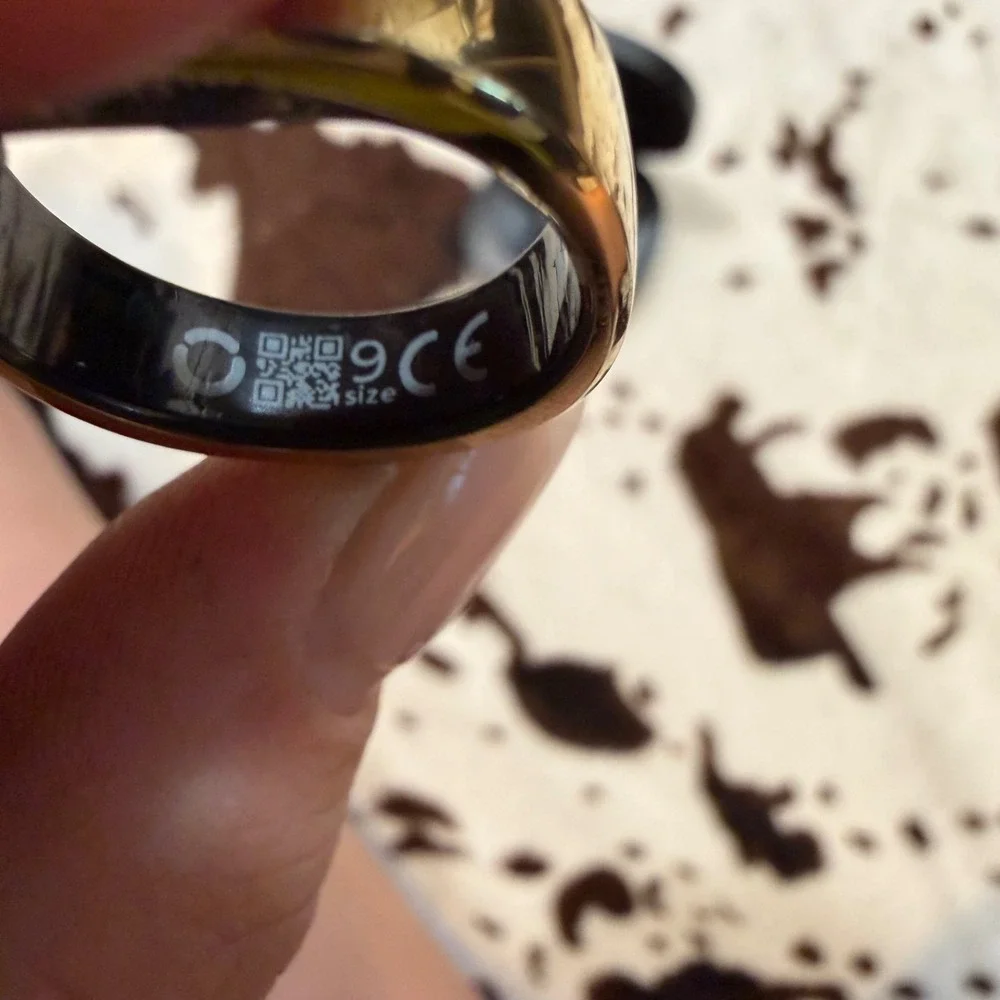 RingConn Gen 2 Smart Ring Unisex Size 9 Gold